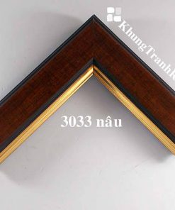 phào khung tranh 3033 nâu
