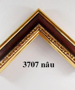 phào khung tranh 3707 nâu đỏ