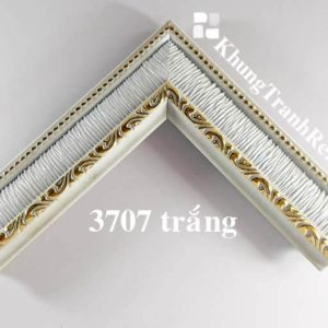 phào khung tranh 3707 trắng