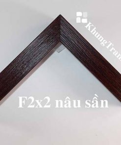 phào khung tranh F2x2 nâu sần