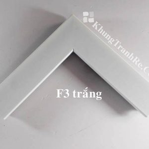 phào khung tranh F3 trắng