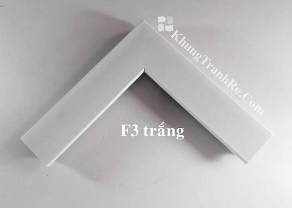 phào khung tranh F3 trắng