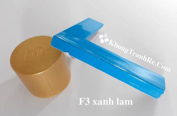 phào khung tranh F3 xanh lam nghiêng