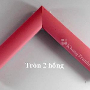 phào khung tranh tròn 2 hồng