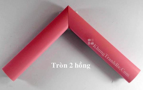 phào khung tranh tròn 2 hồng