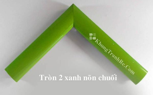 phào khung tranh tròn 2 xanh nõn chuối