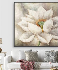 tranh hoa sen trắng