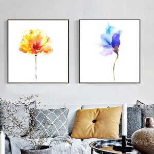 Tranh hoa vẽ màu nước MM0207