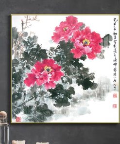 tranh hoa mẫu đơn