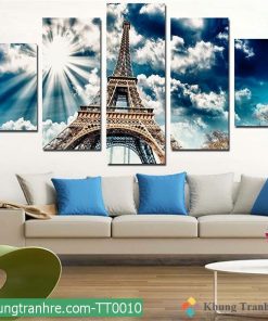 bộ 5 tranh tháp eiffel TT0010