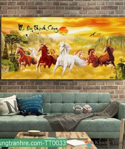 tranh sơn dầu mã đáo thành công TT0033