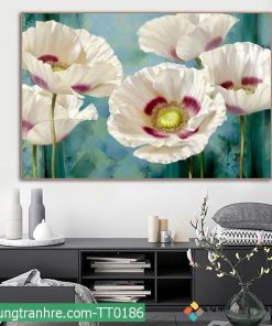 Tranh canvas hoa trắng TT0186