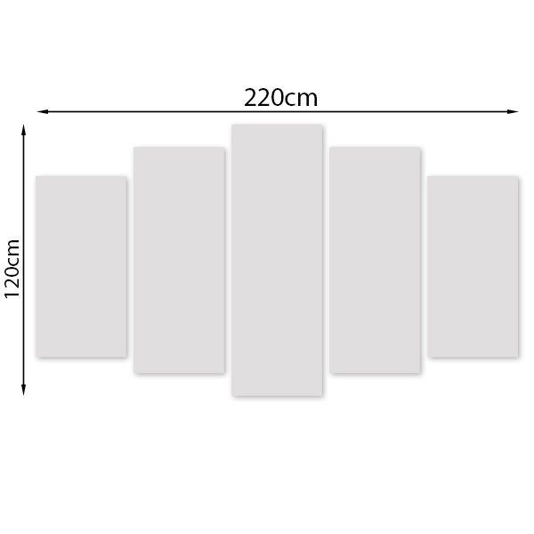 bộ 5 tranh ghép kích thước lớn