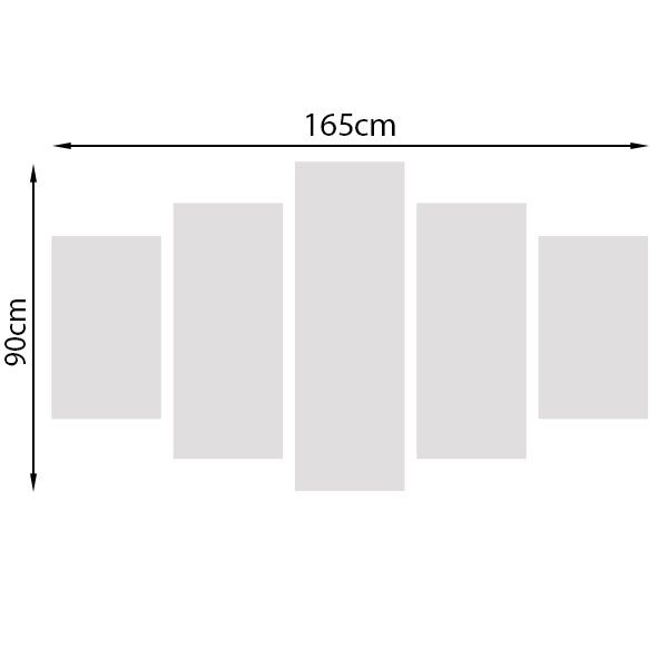 Bộ 5 tranh kích thước nhỏ