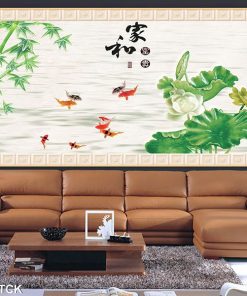 Tranh cá chép hoa sen