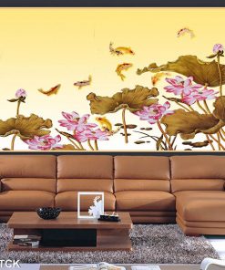 Tranh cá chép hoa sen