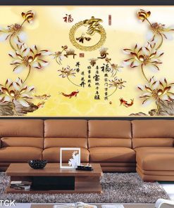 Tranh cá chép hoa sen