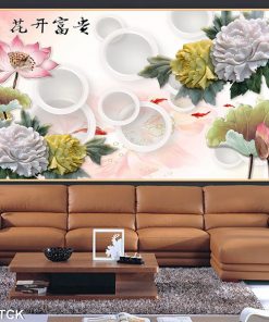 Tranh cá chép hoa sen