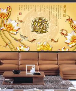 Tranh cá chép hoa sen