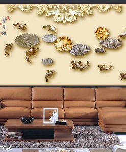 Tranh cá chép hoa sen