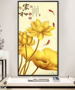 Tranh cá chép hoa sen