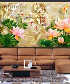 Tranh cá chép hoa sen