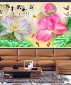 Tranh cá chép hoa sen