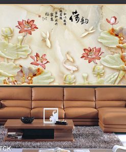 Tranh cá chép hoa sen