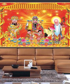 Tranh phúc lộc thọ thư pháp