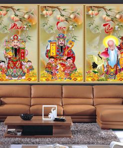 Tranh phúc lộc thọ thư pháp