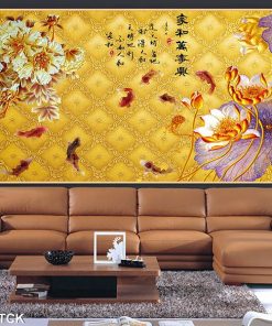 Tranh cá chép hoa sen