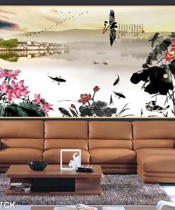 Tranh cá chép hoa sen