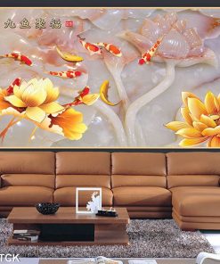 Tranh cá chép hoa sen