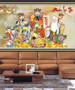 Tranh phúc lộc thọ thư pháp