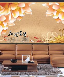 Tranh cá chép hoa sen