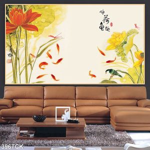 Tranh cá chép hoa sen TT0599