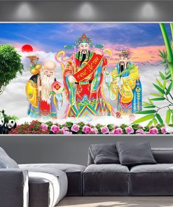 Tranh phúc lộc thọ thư pháp