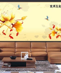 Tranh cá chép hoa sen