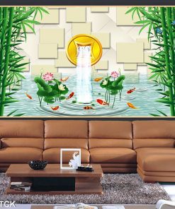 Tranh cá chép hoa sen