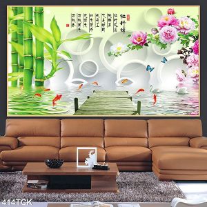 Tranh đàn cá chép màu sắc TT0611