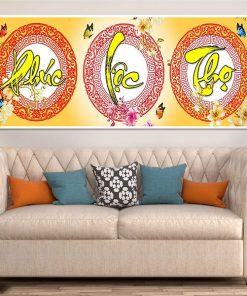 Tranh phúc lộc thọ thư pháp