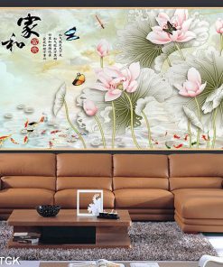 Tranh cá chép hoa sen