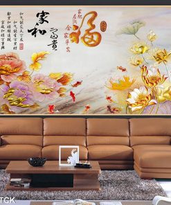 Tranh cá chép hoa sen