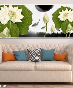 tranh cá chép hoa sen TT0626