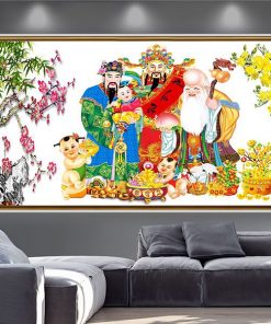 Tranh phúc lộc thọ thư pháp