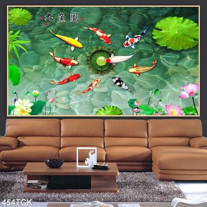 Tranh cửu ngư quần hội TT0640