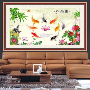 Tranh cửu ngư quần hội TT0642