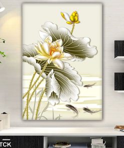 Tranh cá chép hoa sen