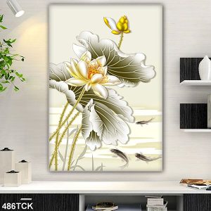 Tranh cá chép hoa sen TT0656