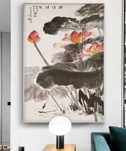 Tranh cá chép hoa sen